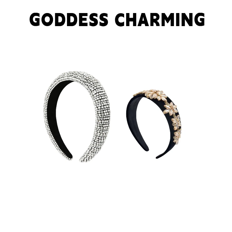 GODDESSCHARMING 小众高级感橘子花高颅顶组合发箍（拍一发二）