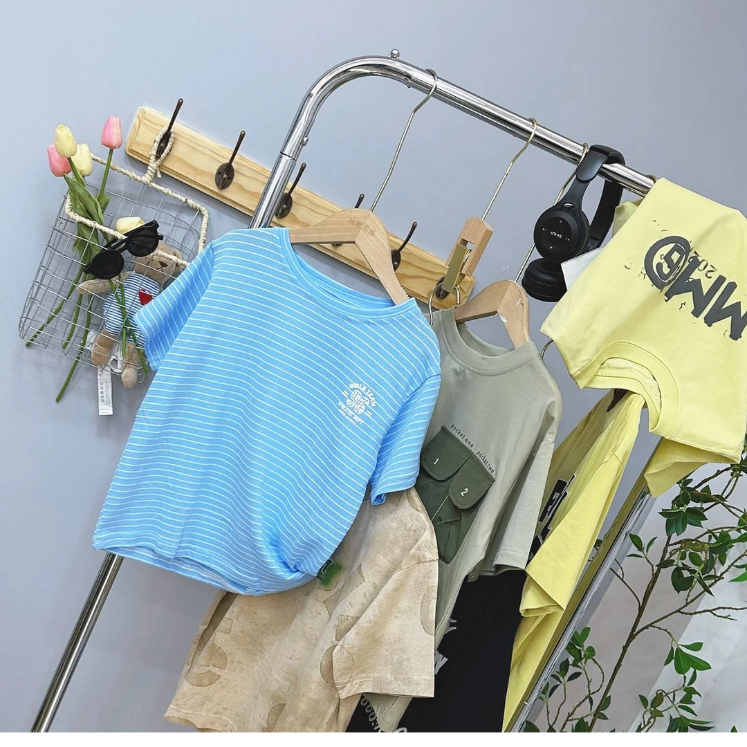 80002高端专享夏款印花短袖蓝色