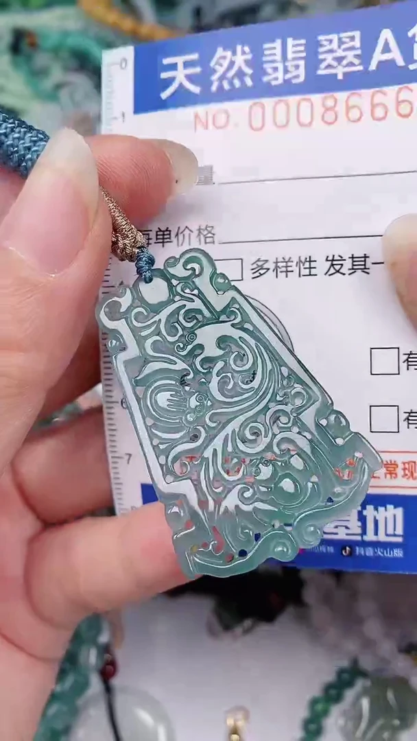 翡翠未镶嵌颈饰00008666