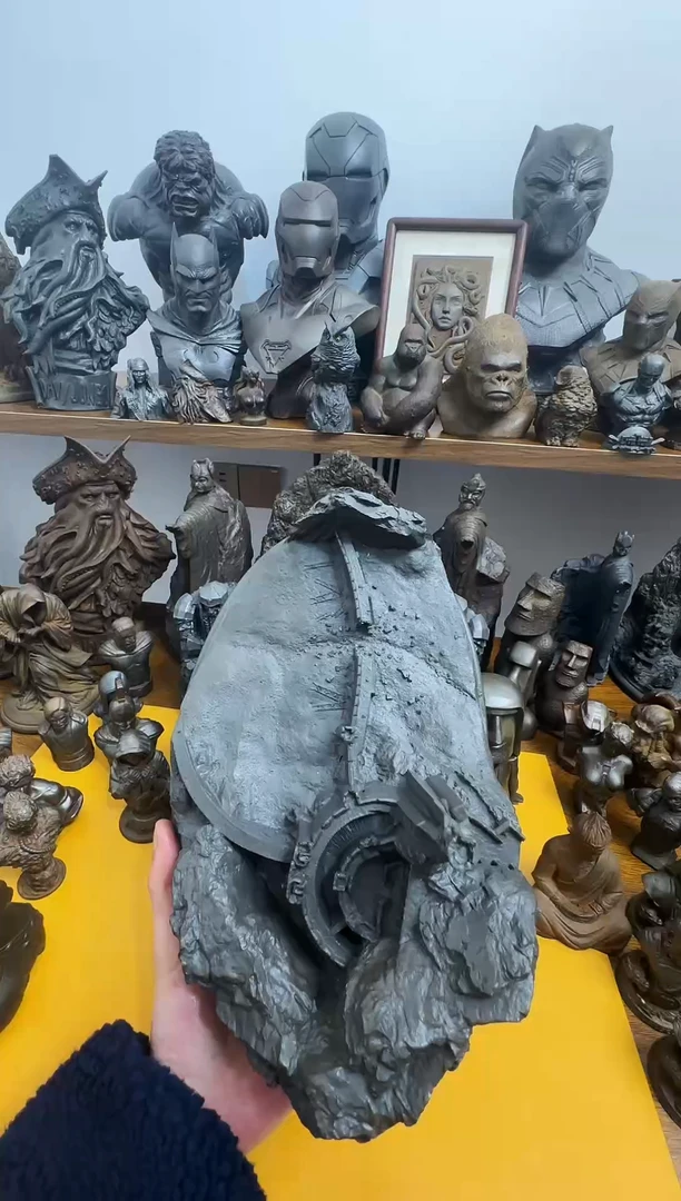 金属L实心铁艺摆件~~圣盔谷（黑色）