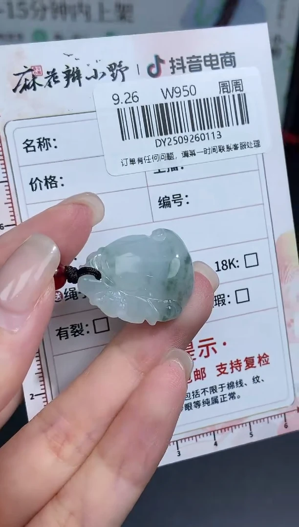 颈饰未镶嵌翡翠天然翡翠A货113