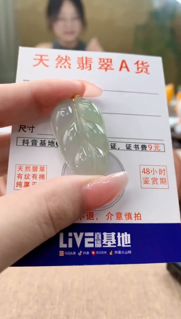 颈饰未镶嵌翡翠天然A货翡翠挂件