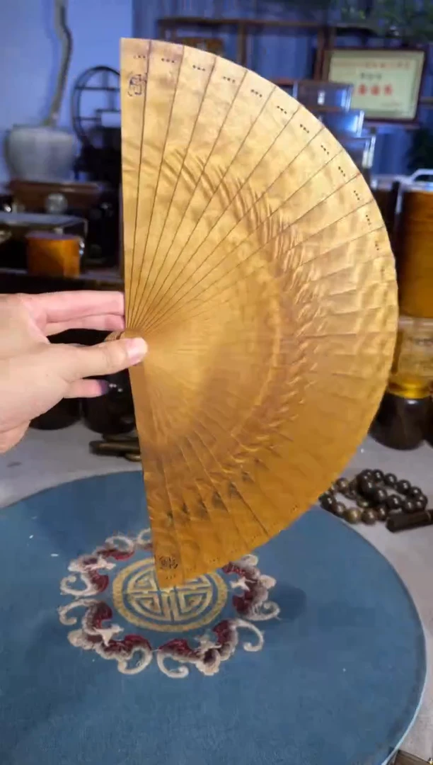 乌木类成套家具金丝楠扇子 4