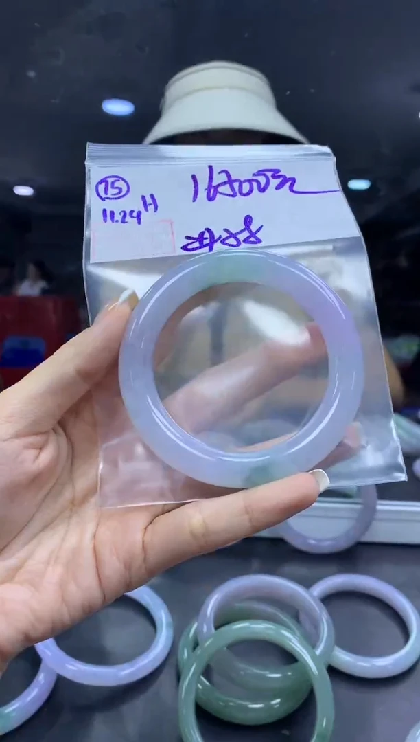 未镶嵌定制翡翠75手镯58+16500元+拍一发一