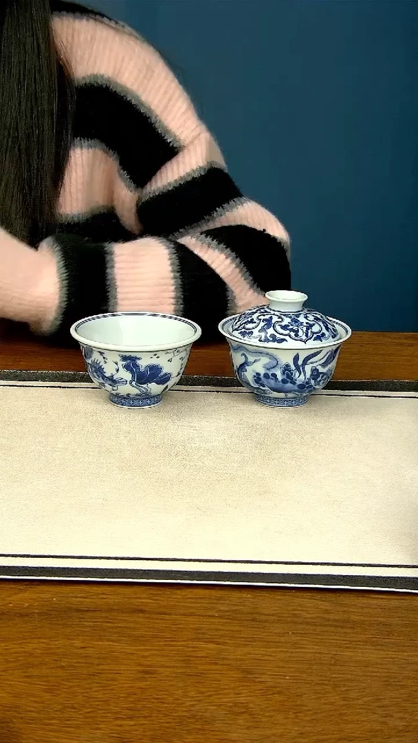 【闪购商品】青花鱼藻两件套-----大压