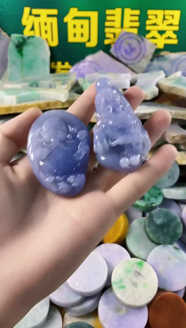 翡翠裸石纯天然A货翡翠