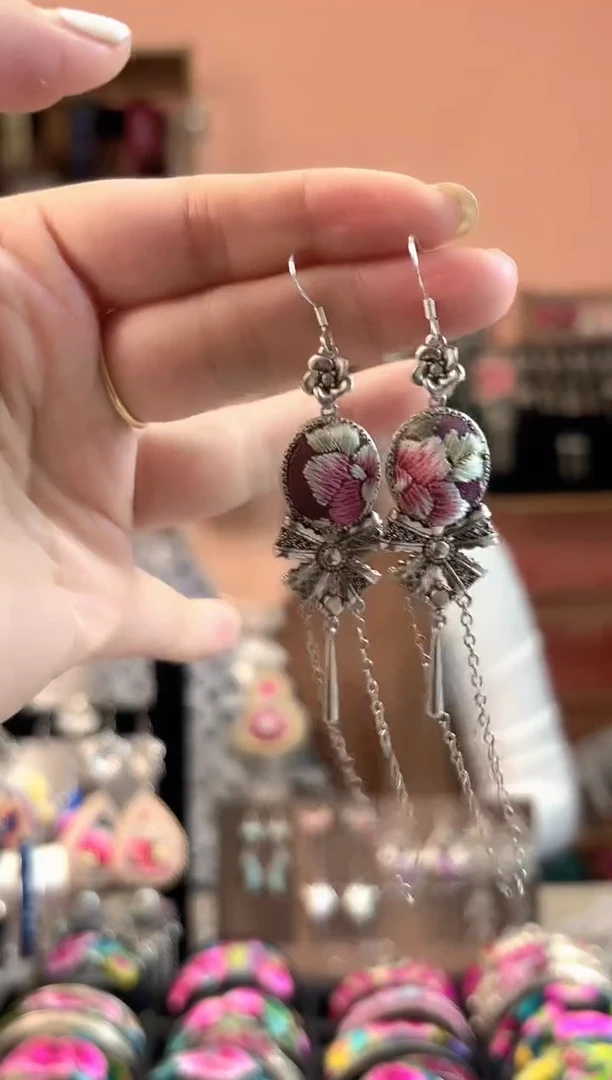 织绣艺枝独绣手工饰品214