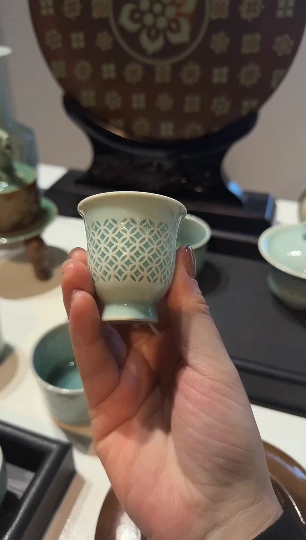 青瓷手工茶器包邮