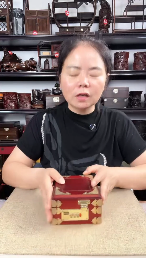 木正方盒老李红木工艺品