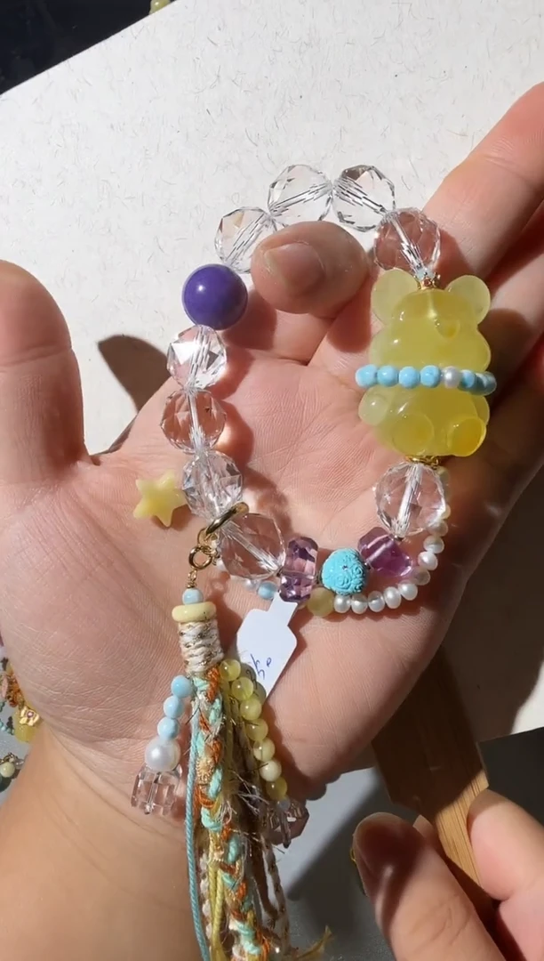 手链蜜蜡未镶嵌蜜蜡小熊手链