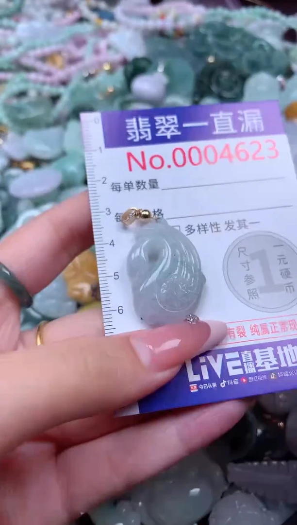 翡翠未镶嵌吊坠(不含链)4623