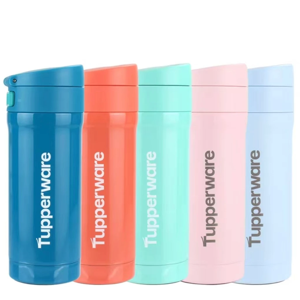 特百惠320易开盖保温杯配雅致随心杯双杯冷热组合套装