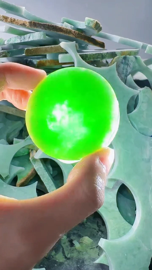 裸石翡翠缅甸翡翠A货文504