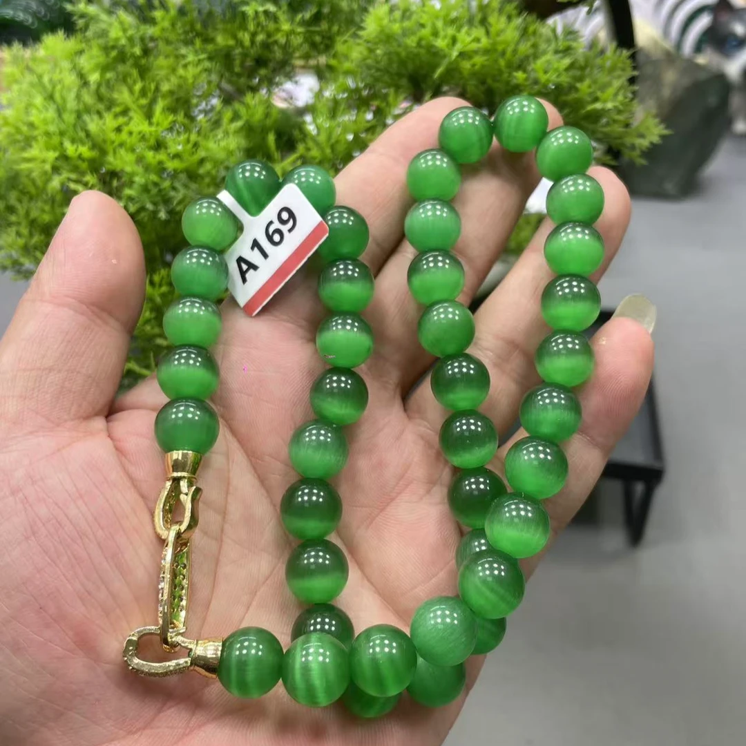 【喜汇甄选】A169碧玉猫眼项链