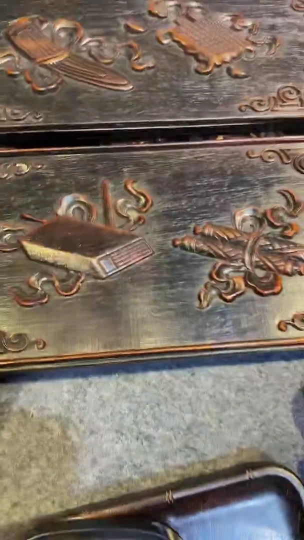 木紫檀木雕 一物一拍一物一截图