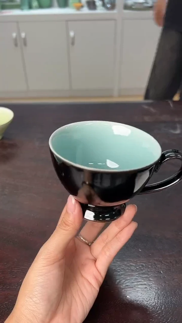 龙泉云间青瓷小米茶器