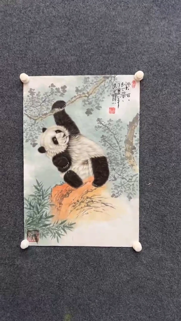 【闪购商品】国画2.13-郑志宗-四尺三开动物-60