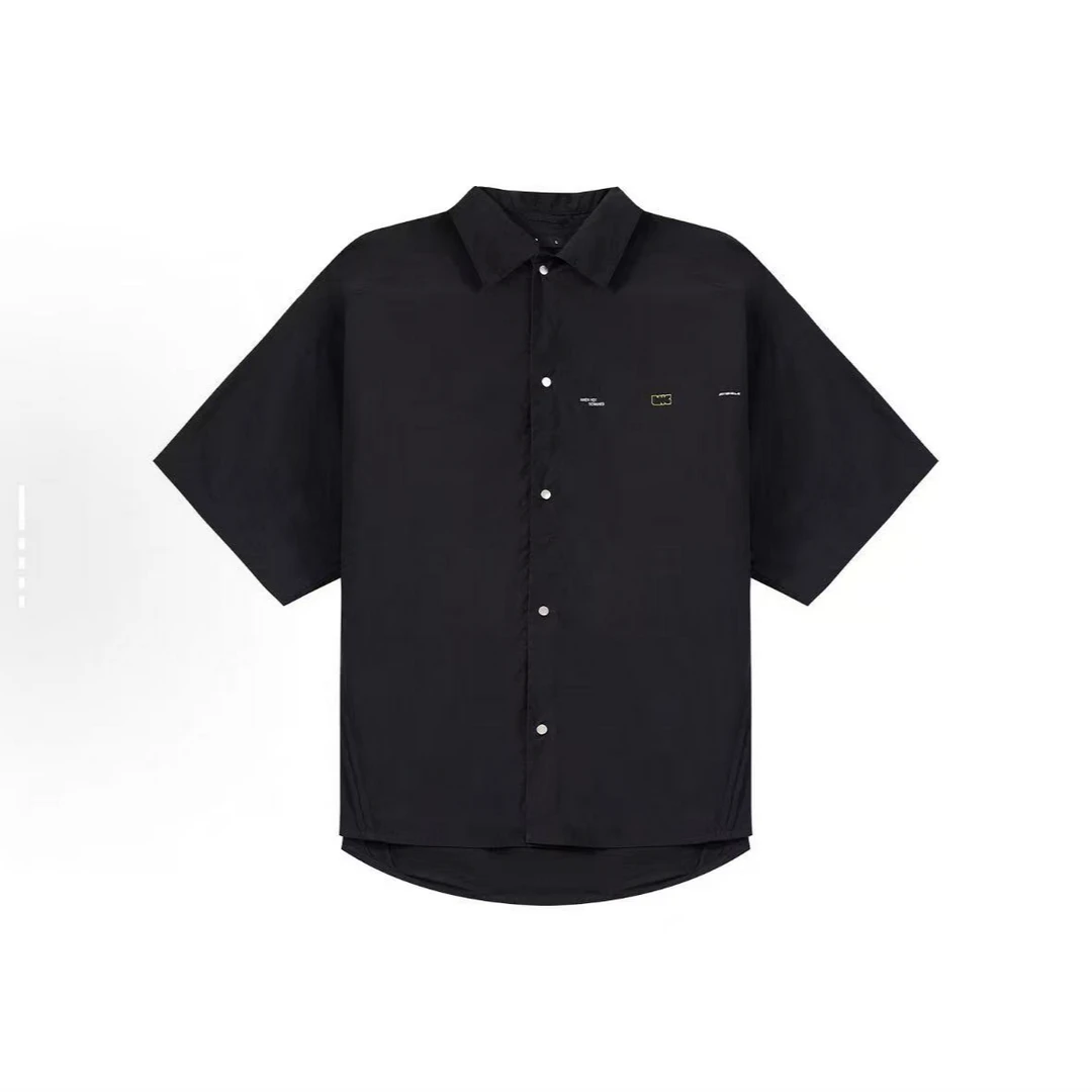 (直播）李宁LNG 都市机能系列 夏季纯色结构分割宽松衬衫男FGBB007