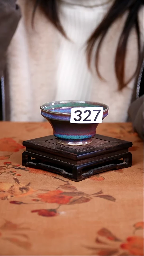 全品钧瓷茶器摆件