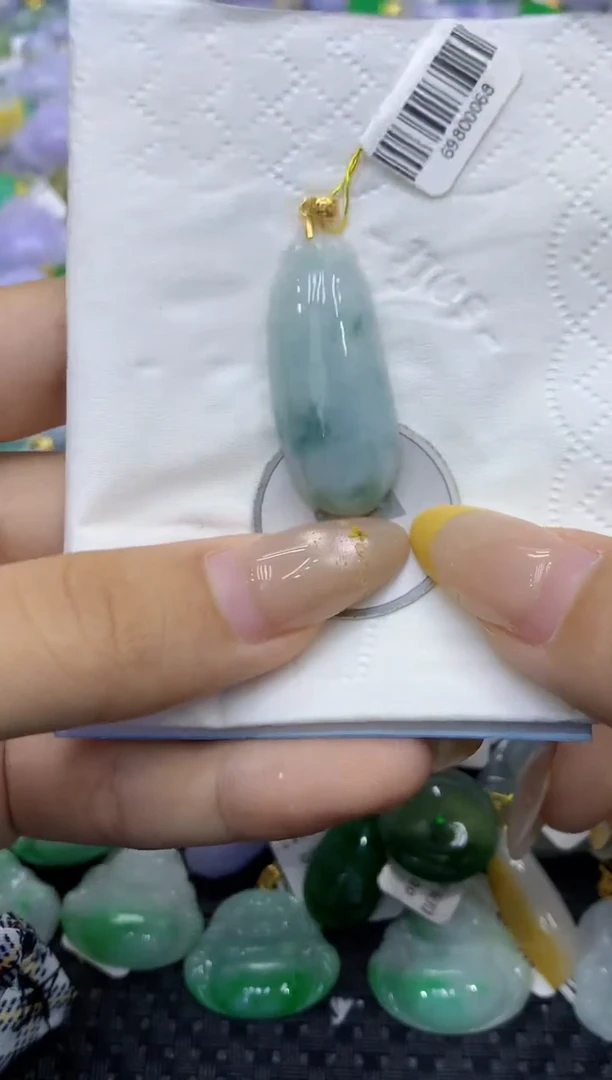 颈饰未镶嵌翡翠天然缅甸翡翠A货