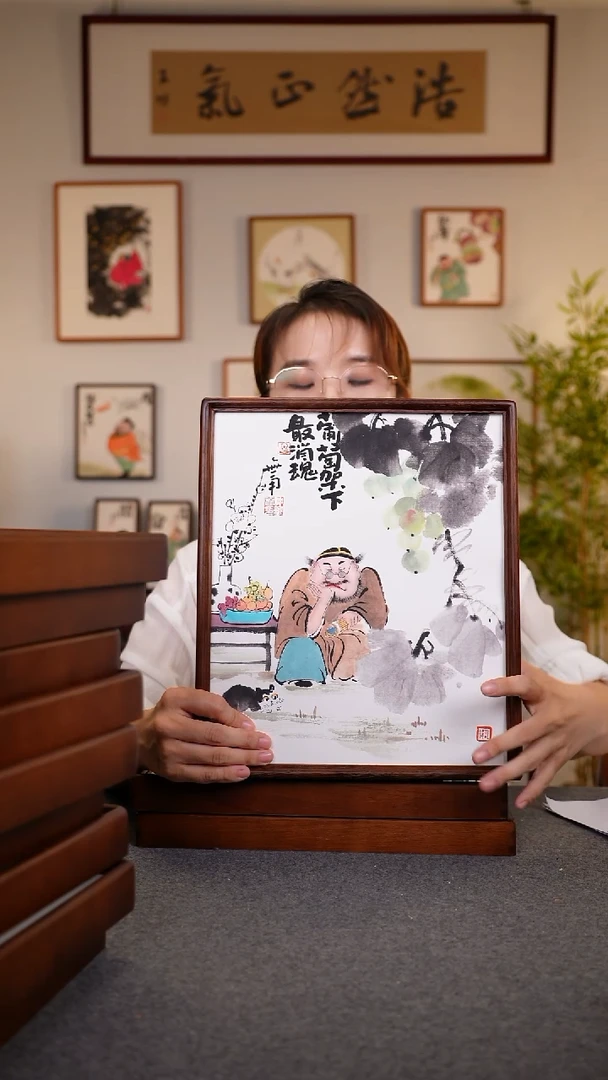 竖款鹿鸣现代美术馆 -仲维利老师作品