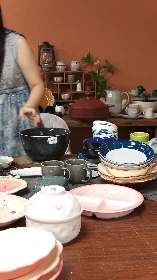 陶瓷B475陶瓷大碗一件套瑕疵