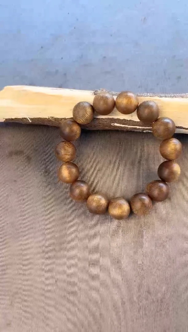 沉香沉香碎屑芽庄白奇14圆珠单圈沉28克+多样性发一