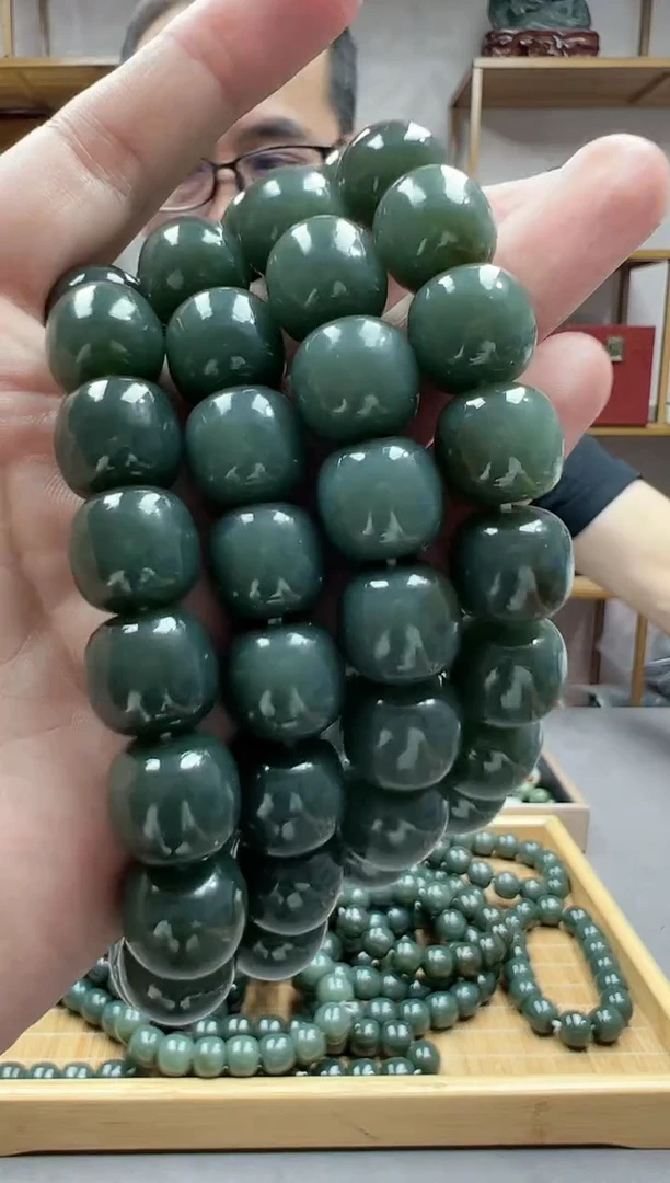 手链未镶嵌和田玉14且末蓝多样性发货·拍一发一