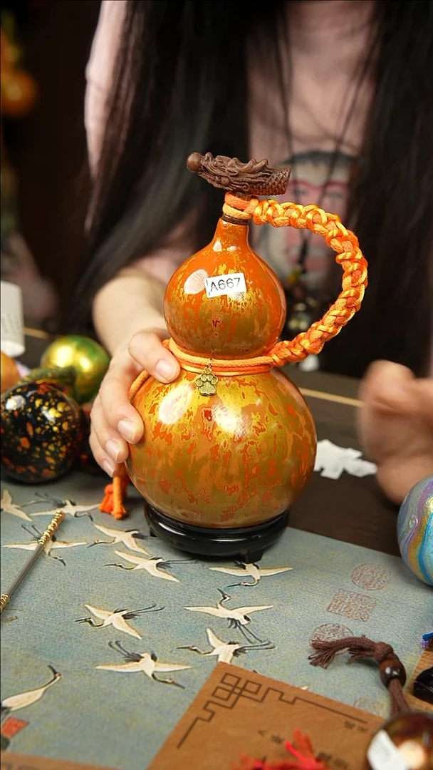 667号500ml左右非遗大漆酒葫芦