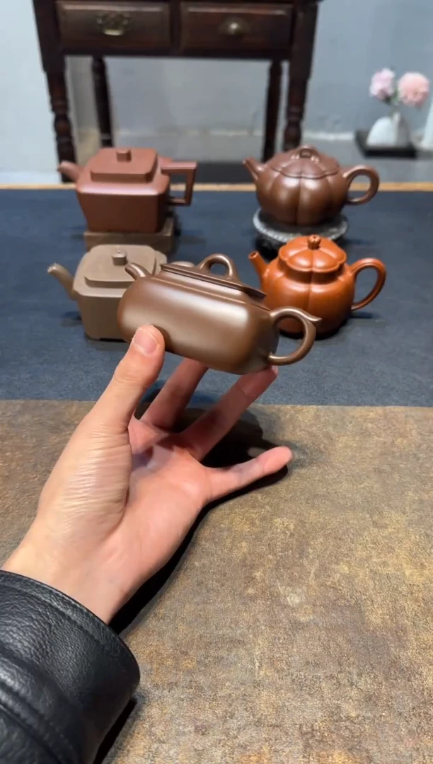 茶壶紫砂剑**心长四方紫砂壶
