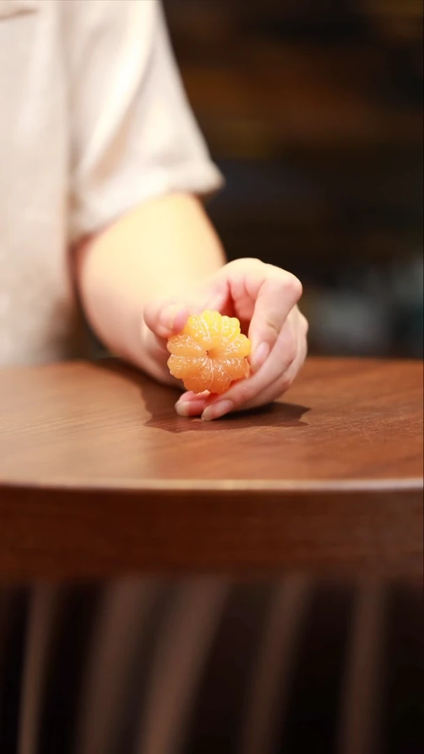 未镶嵌石英质玉珠宝奇石橘子