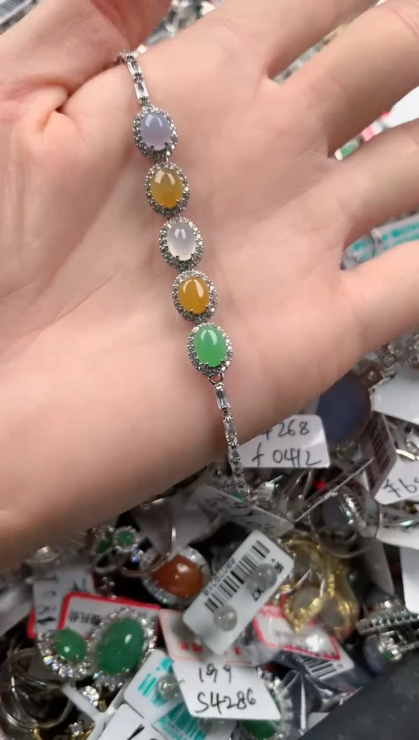 银S925镶嵌戒指翡翠333    8