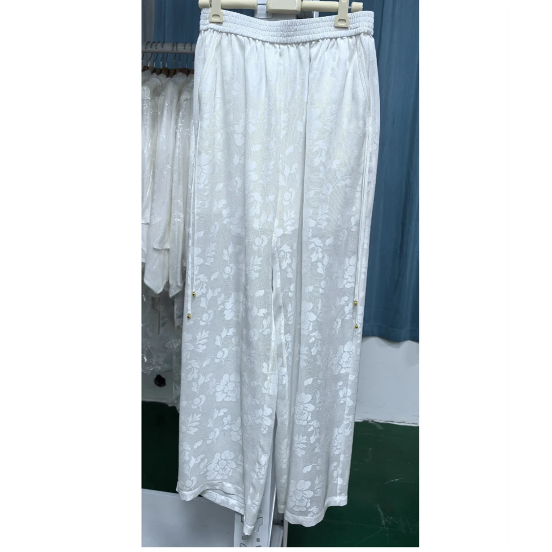 【白雾】白色芙蓉花蜀罗【四川工美蜀锦】