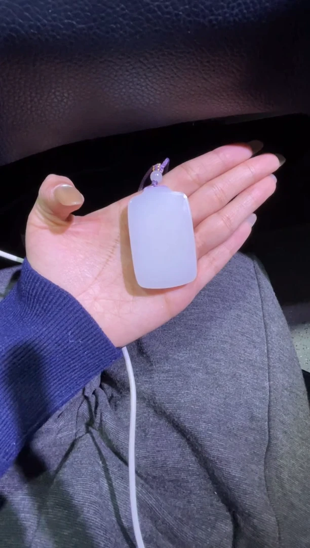 吊坠(赠链)未镶嵌和田玉用****3天泰白玉无事牌（产地直发）