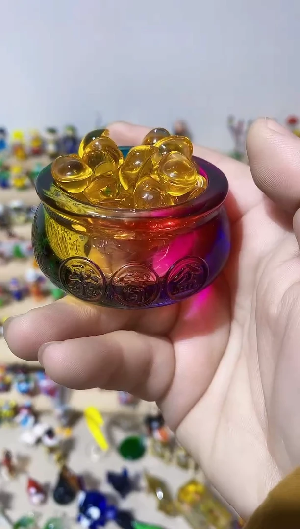 【闪购商品】琉璃手工艺品聚宝盆