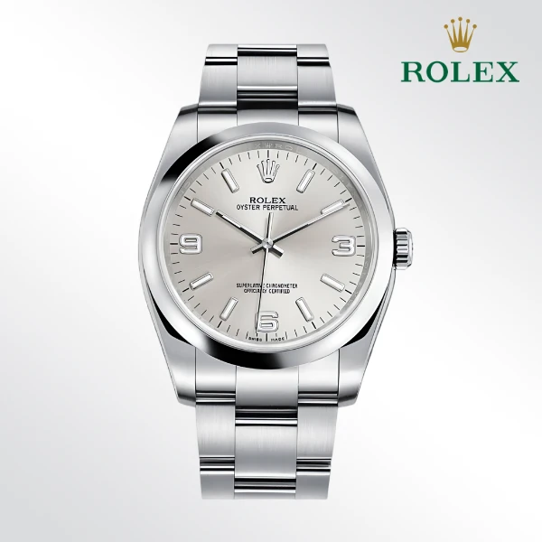 99新 Rolex/劳力士 蚝式恒动116000/表径36mm/公价41800元/银盘表