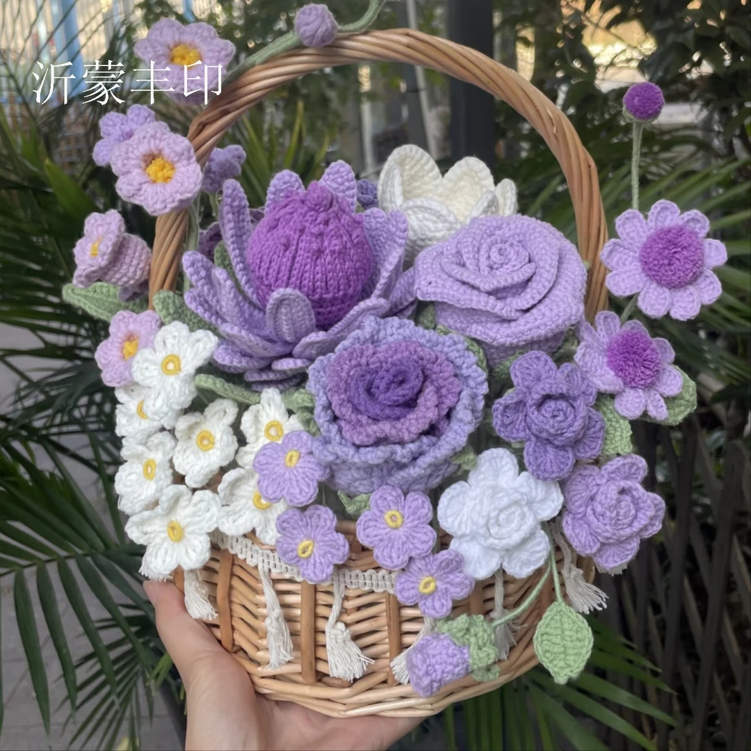 大号公主篮手提篮创意柳编藤编篮子收纳假花插花伴手礼篮婚庆篮子