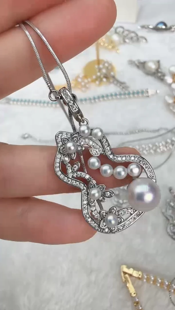 颈饰未镶嵌淡水珍珠葫芦套装