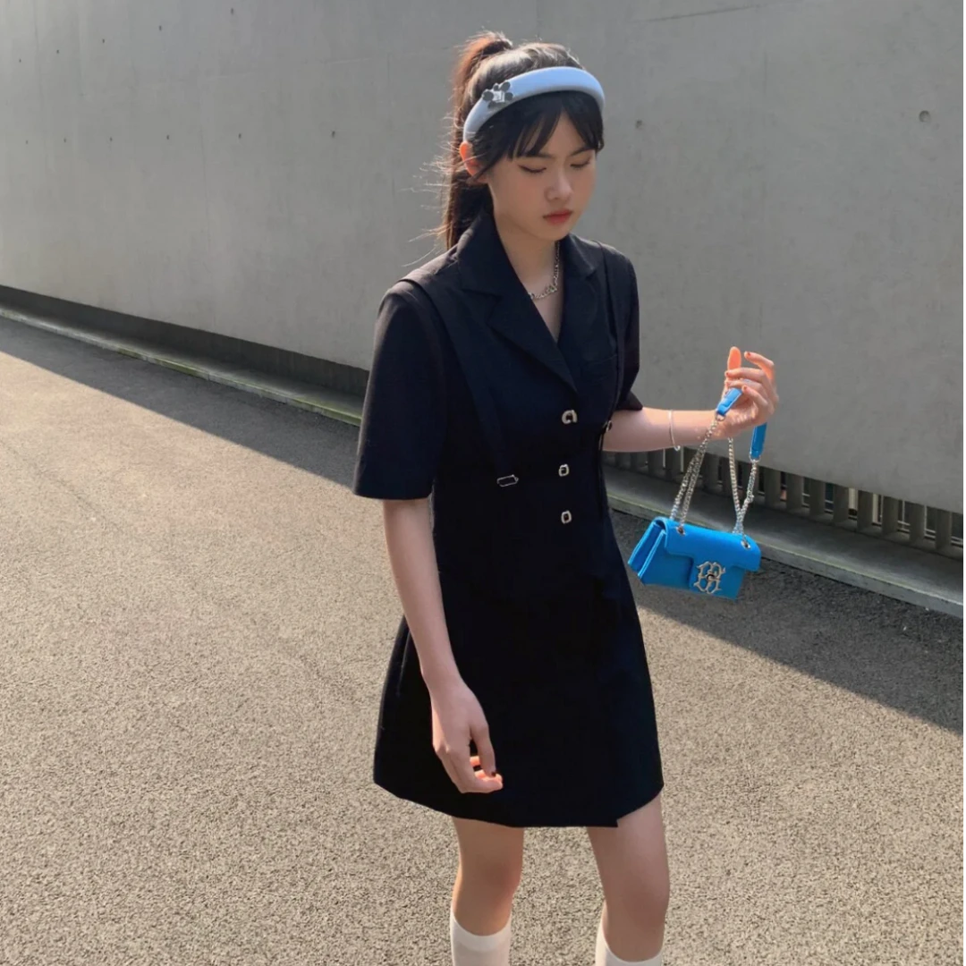 两件套西装连衣裙-0902