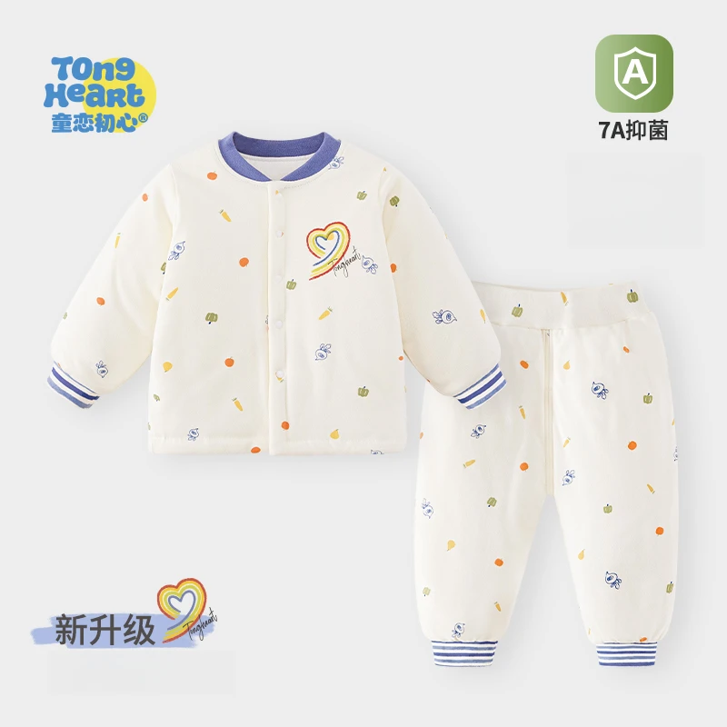 【恒温棉】婴儿棉服套装冬装宝宝保暖加厚秋冬分体夹棉衣服棉衣裤