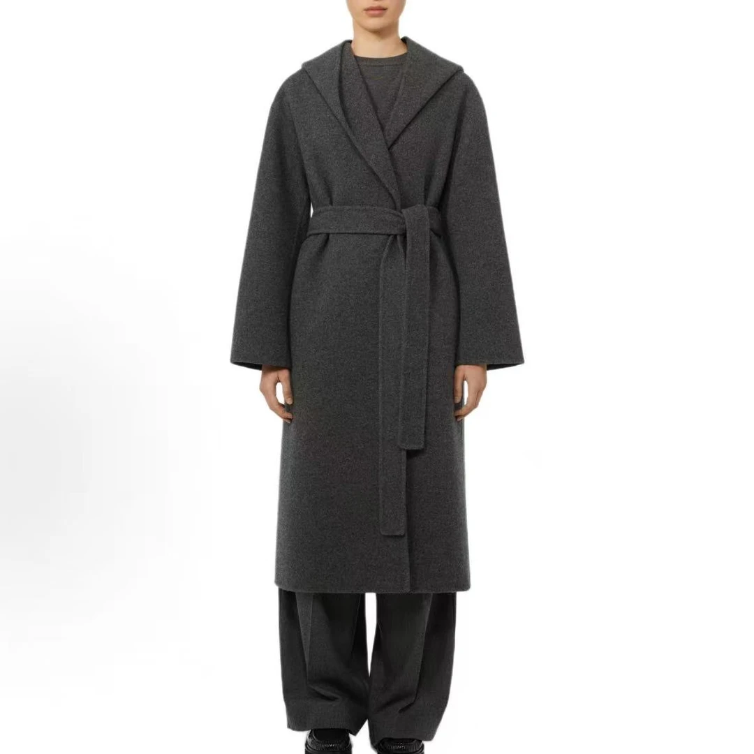 未使用 MaxMara Remo浴袍式连帽大衣