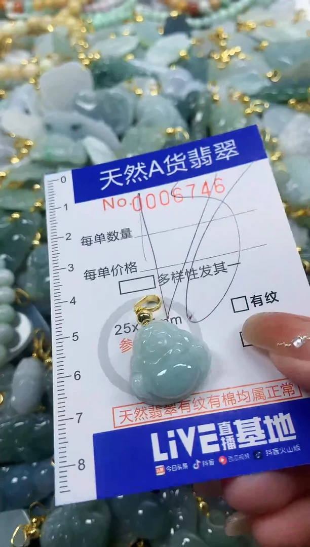 颈饰未镶嵌翡翠天然A货翡翠