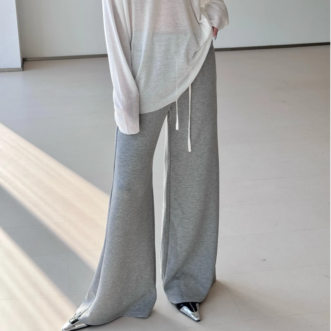 COCO ZHANG【空气裤】宽松显瘦抽绳阔腿休闲裤 AW 26075 Hi Fortune