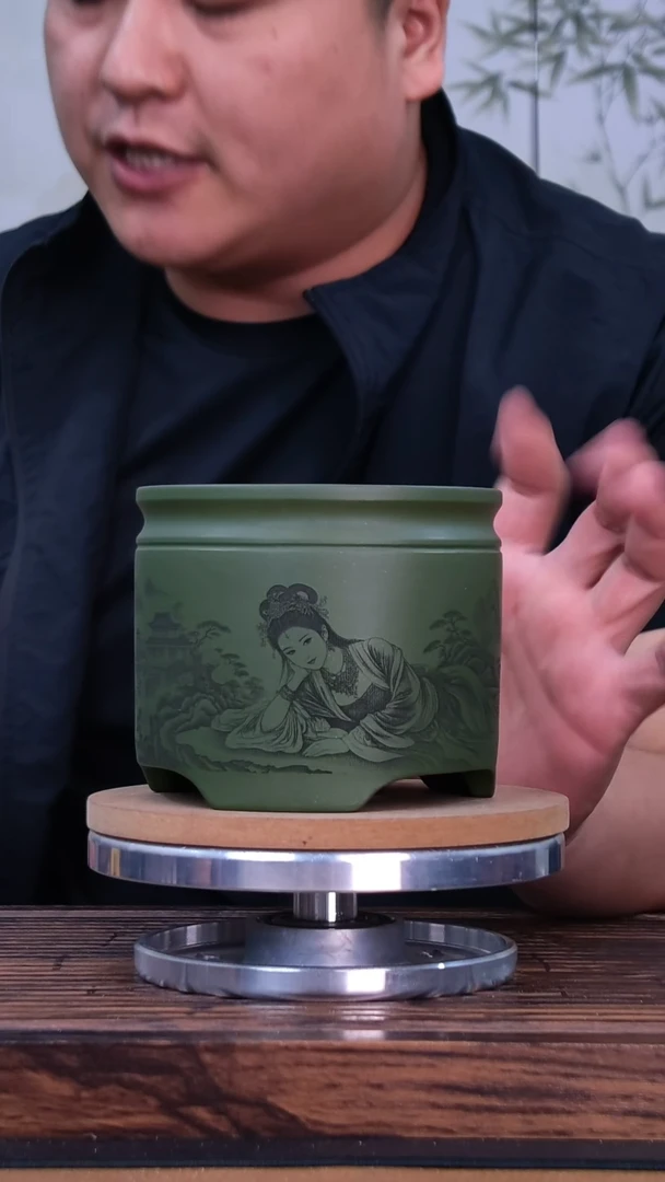 紫砂花盆紫砂花盆内口9.5-7.5