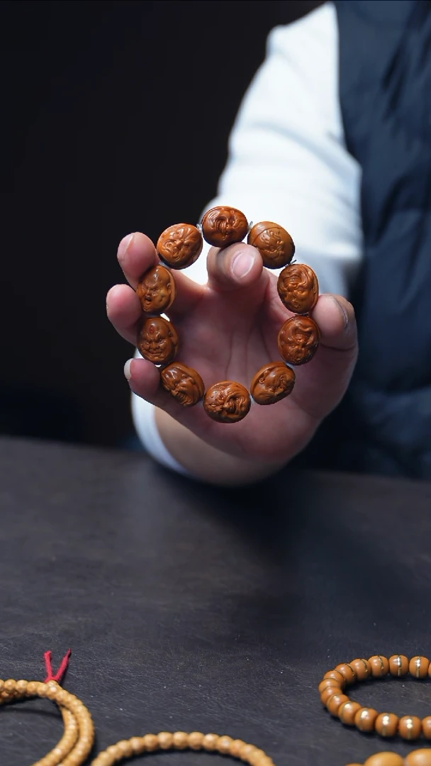 【闪购商品】橄榄核手串/手链两花双面硬币佛爷