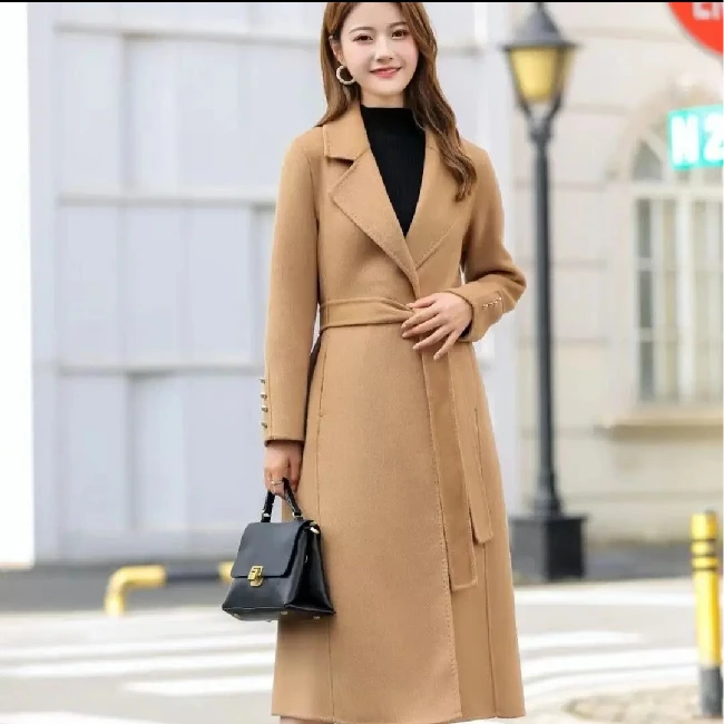 【编号#14 反季清货捡漏】杨幂同款腰带款遮肉显瘦羊毛大衣