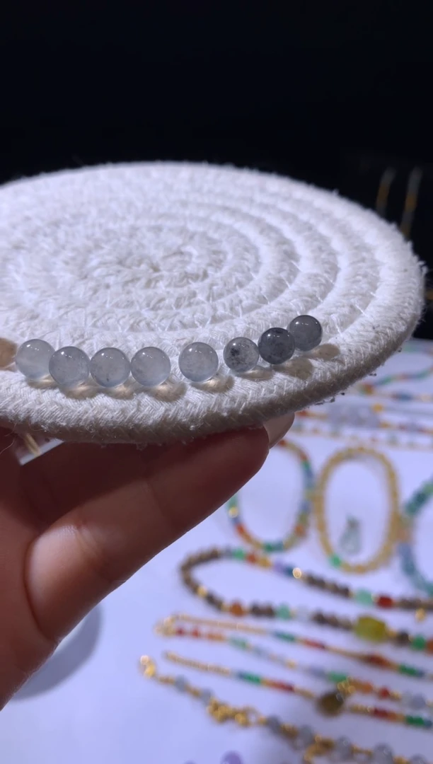 定制翡翠未镶嵌多样性发货一件发货6.4*珠子980+98