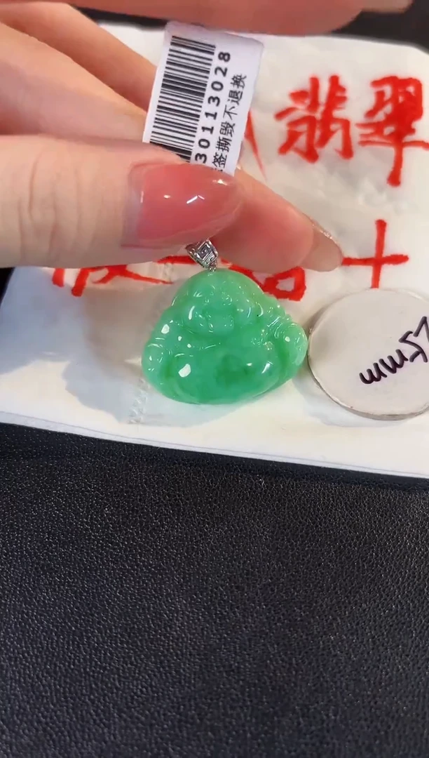 【闪购商品】翡翠颈饰18K金镶嵌缅料A货/支持复检/一件