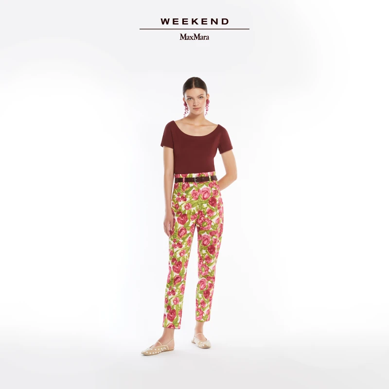 Weekend MaxMara 2025春夏新款女装棉质混纺短袖T恤5941015606
