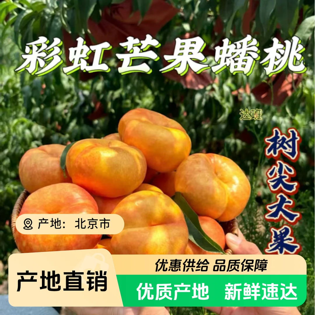 【满仓农场】彩虹芒果蟠桃1/3/5斤（±2两）肉厚皮薄 顺丰包邮北京市
